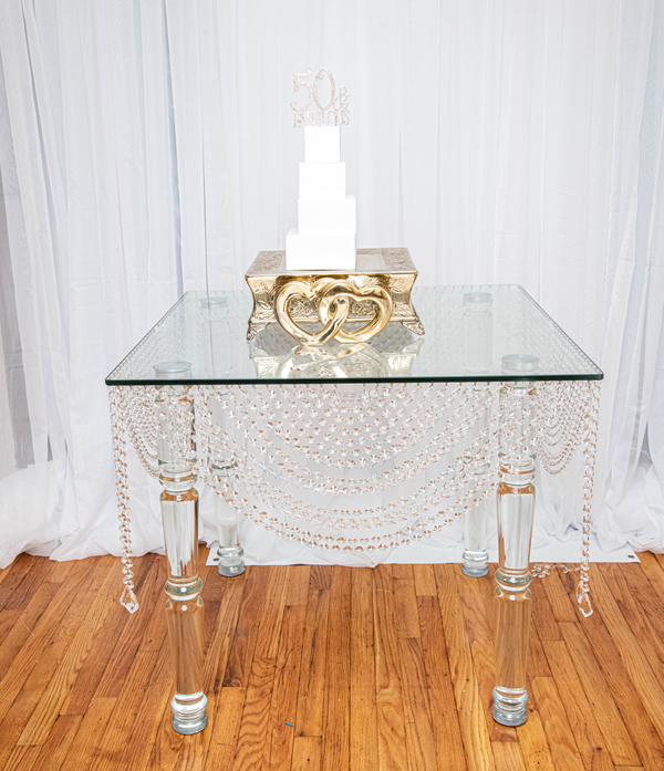 Acrylic table discount rental near me